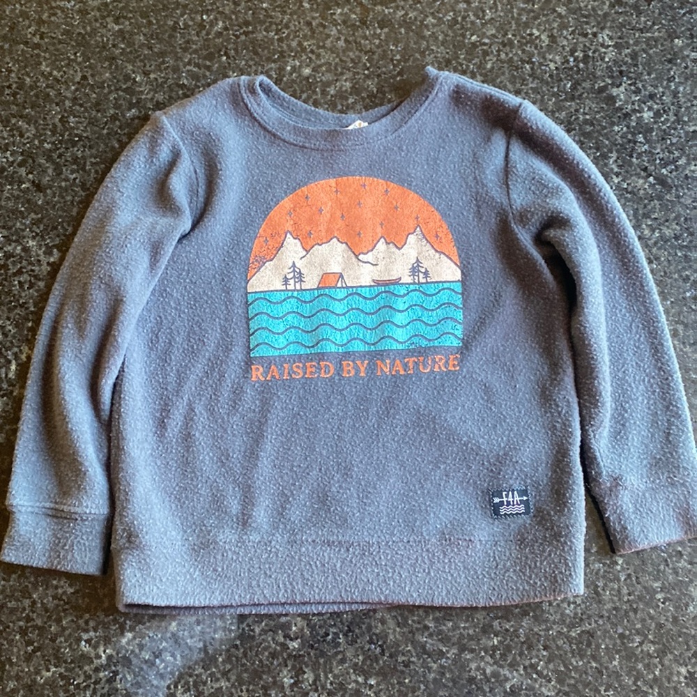 Feather 4 arrow boys blue pullover